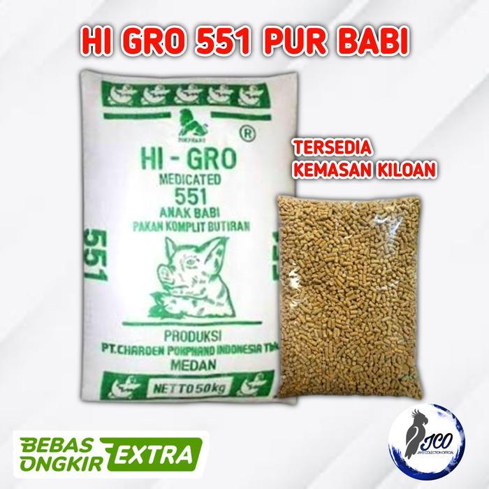 READYY PUR BABI 551 PAKAN MAKANAN BABI PUR 551 PELET 551 HI GRO 551 1KG