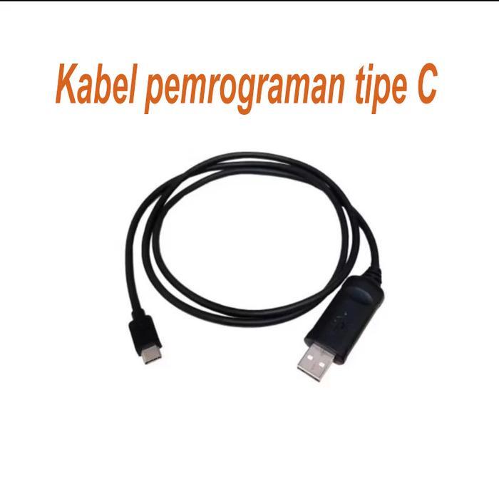 Ada Stok Type C programming cable walkie-talkie HT Software Programming