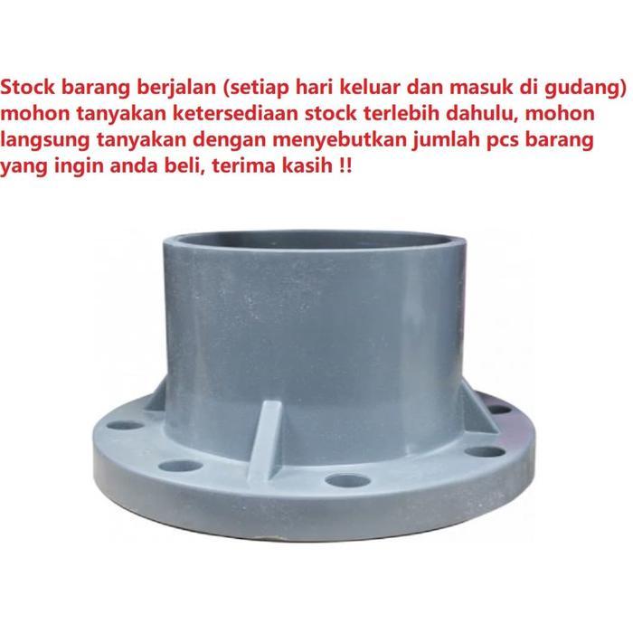 Flange PVC 12" 12 in inci inch merk CM made in taiwan socket sambungan plendes plenes tebal AW bisa