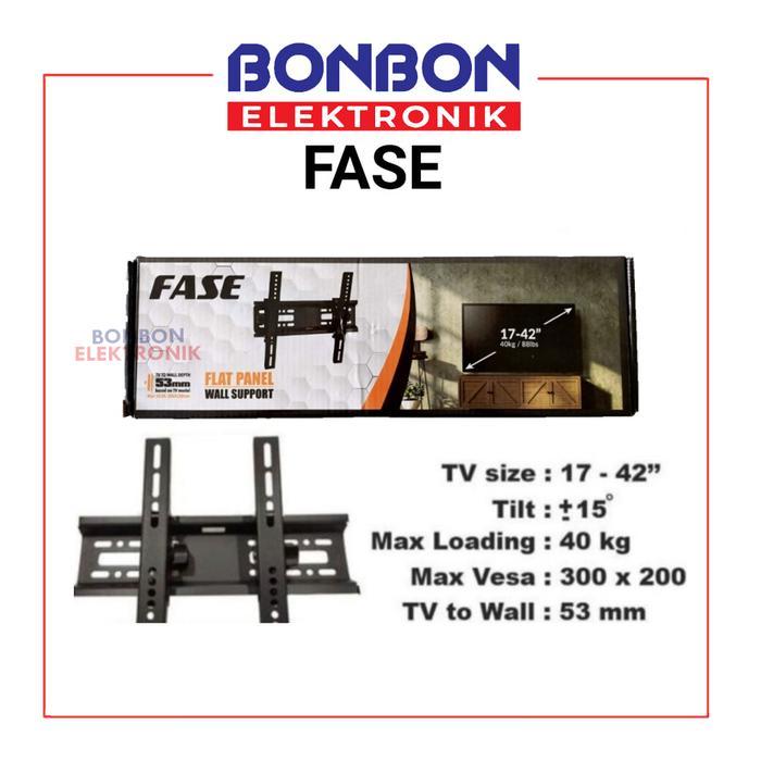 Braket TV LED Maksimal 32 Inci, Model Tetap, Kompatibel 14-32 Inci