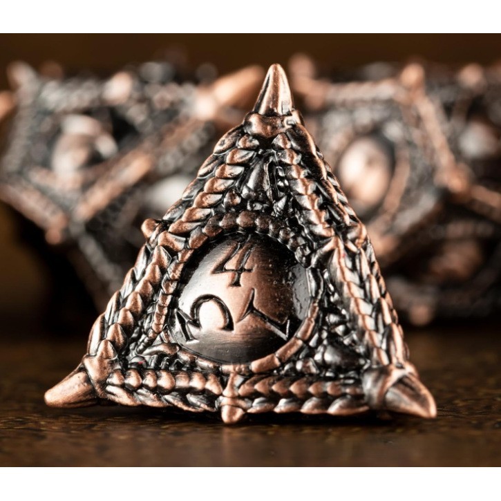 DND Metal Dice Longan Metal Dice Set Dragon Dice DND RPG Polyhedral Metal Dice Set