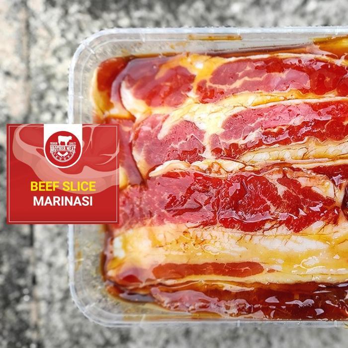 Premium Beef Slice Marinasi / Slice Daging Sapi Berbumbu - Brothermeatshop Original
