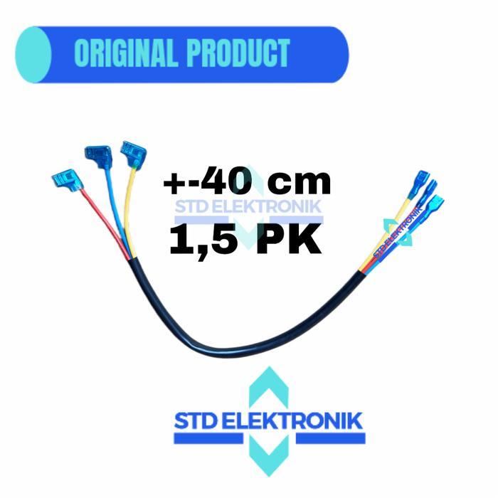 Kabel kompresor ac split 1,5 PK / soket kabel kapasitor, kompresor ac