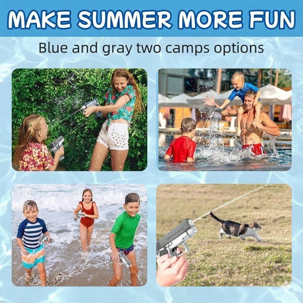 M1911 Water Guns Pistol Toy Squirt Guns, Summer Pool Beach Shooting Games Outdoor Toys, Water