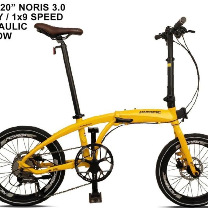 ASLI Sepeda Lipat Pacific Noris 3.0 9 speed 20 Inch READY STOCK