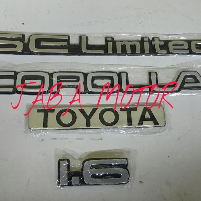 Emblem Corolla-Se Limited-Toyota Buat Corolla Twincam Se Limited 1.6