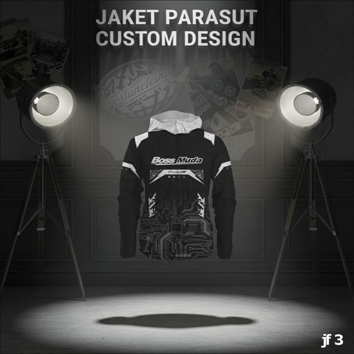 Serendity// Jaket Racing Parasut Custom Nama Team Jaket Touring Motor Keren