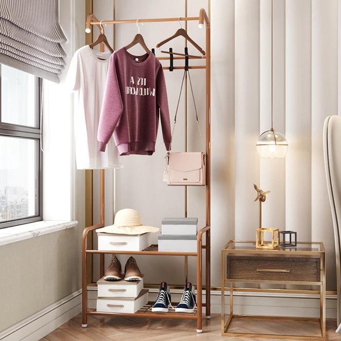 L-SHAPE Rak Hanger Serbaguna Gantungan Gawang Pakaian Baju Sepatu B