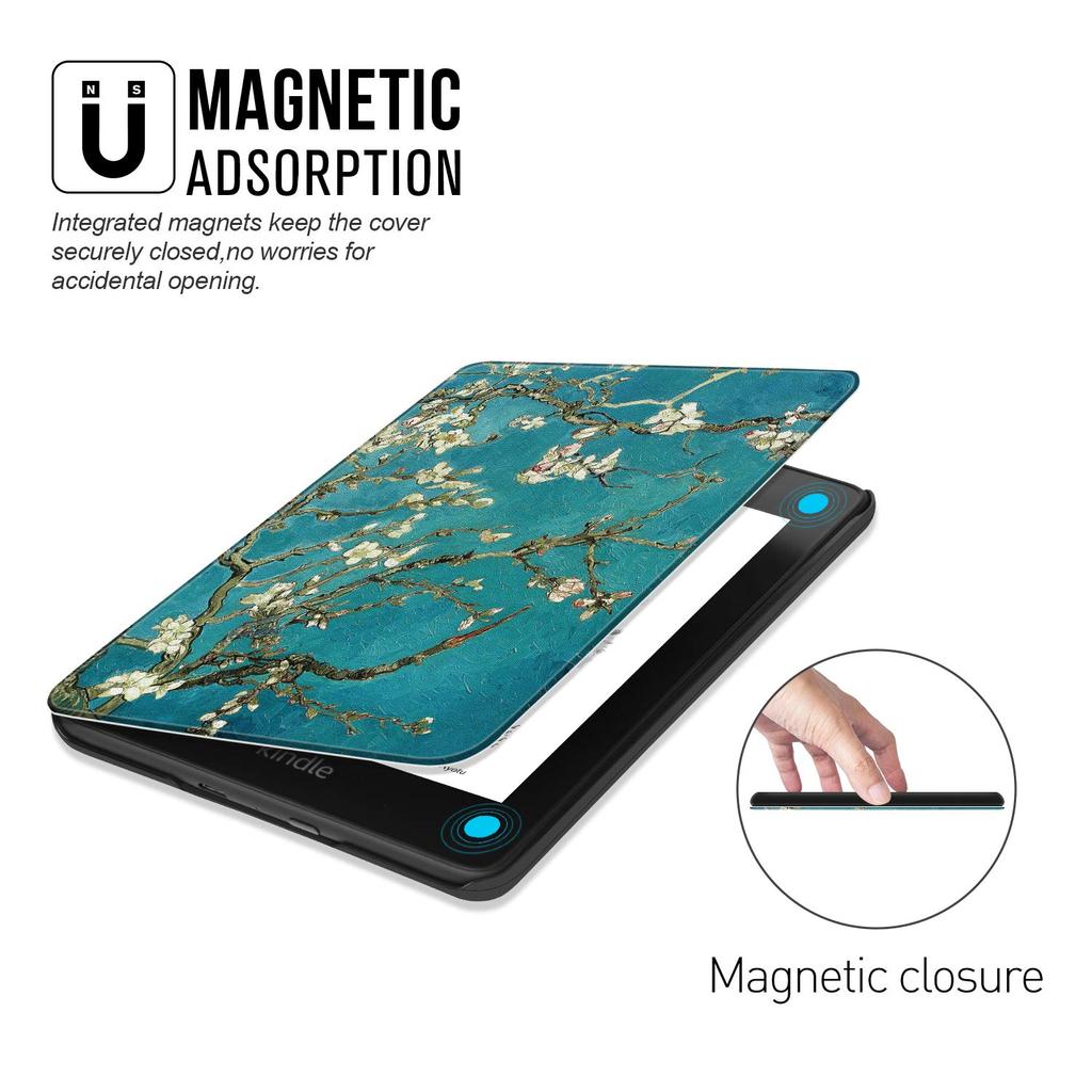 For Kindle Paperwhite 12th Smart Case for Kindle 11th Painted Premium Cover for Paperwhite 10th