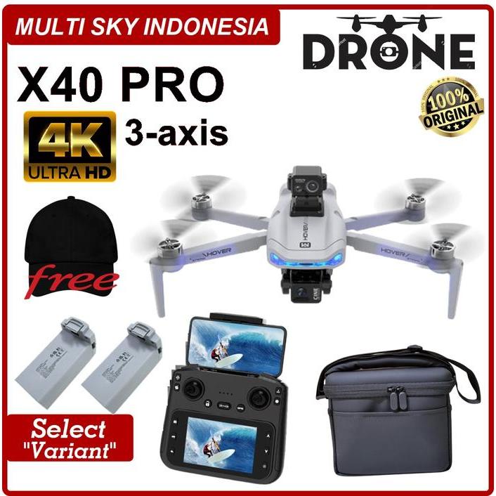 2025 Drone JJRC X40 PRO GPS 3Axis Gimbal Camera 4k Profesional HD 1080p With Screen Remote Contro Up