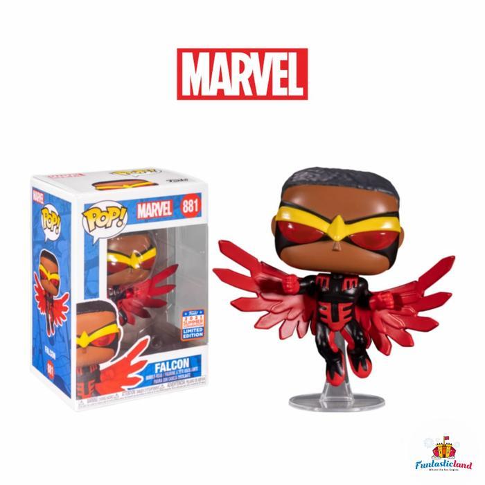 HOT SALE ORIGINAL FUNKO POP MARVEL LEGACY FALCON - FALCON RED SUIT (EXCLUSIVE) TERMURAH