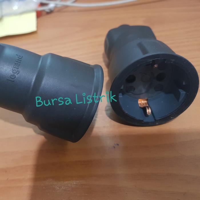 Socket Female 2 Pin Rubber Legrand Kontra Steker Karet 16A