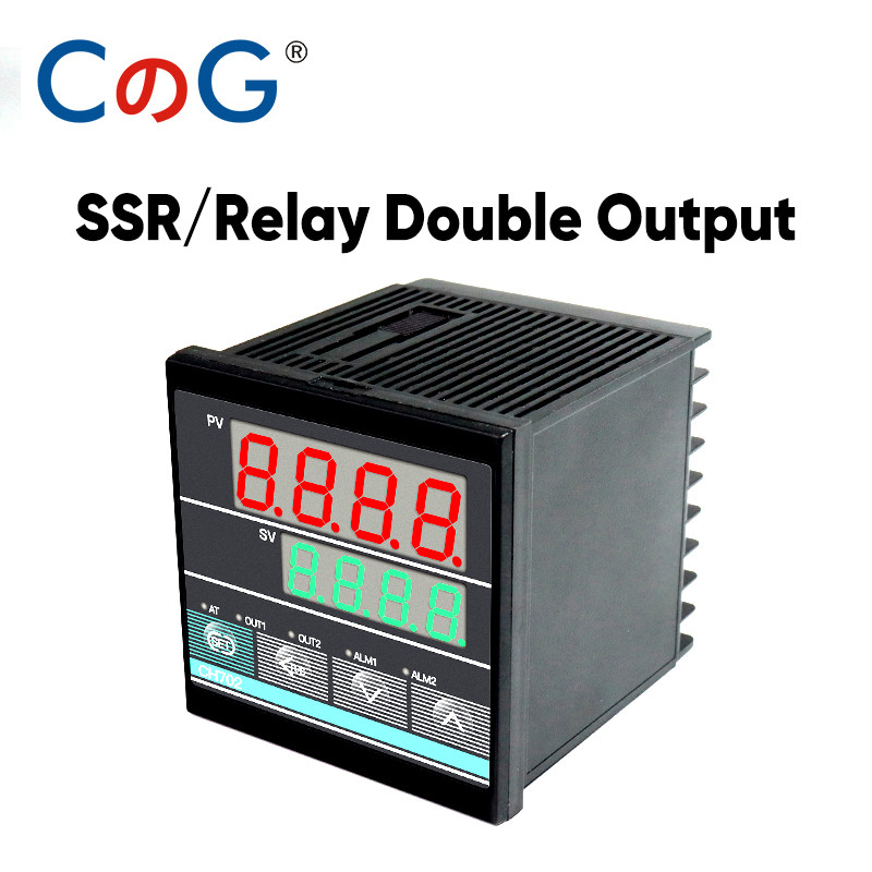 CG CH Series SSR/Relay Double Output AC 220V Thermostat Universal Input Intelligent Digital PID