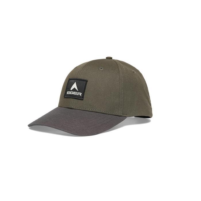 EIGER MOUNTAIN CLUB Topi Baseball Katun Enam Panel Adjustable Pria Sirkulasi Udara 1.1 CAP - Olive, 