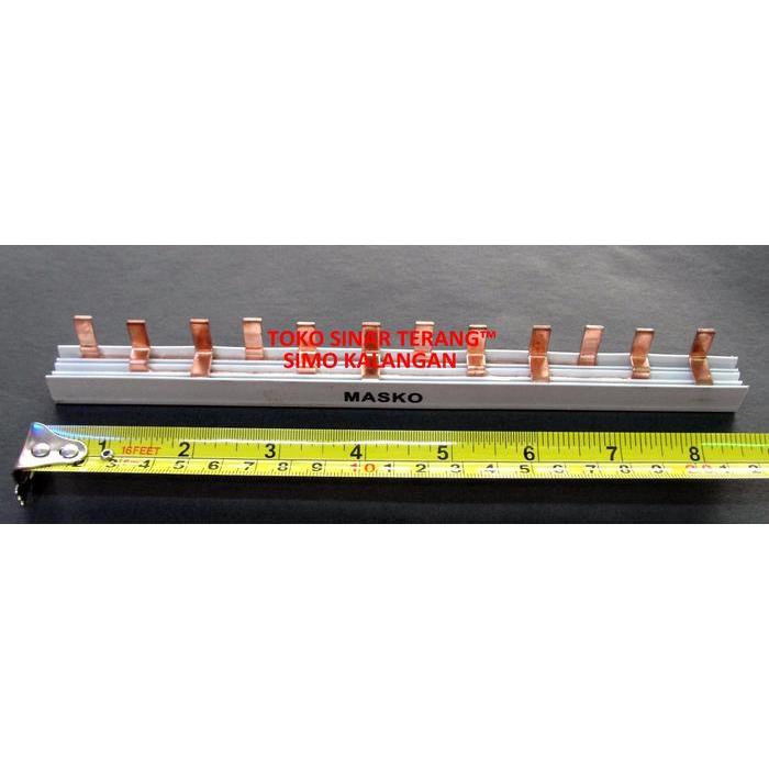 Busbar Sisir Mcb 3P Pas/ Mcb Bar Type Pin Listrik 3 Phase Fase Tembaga
