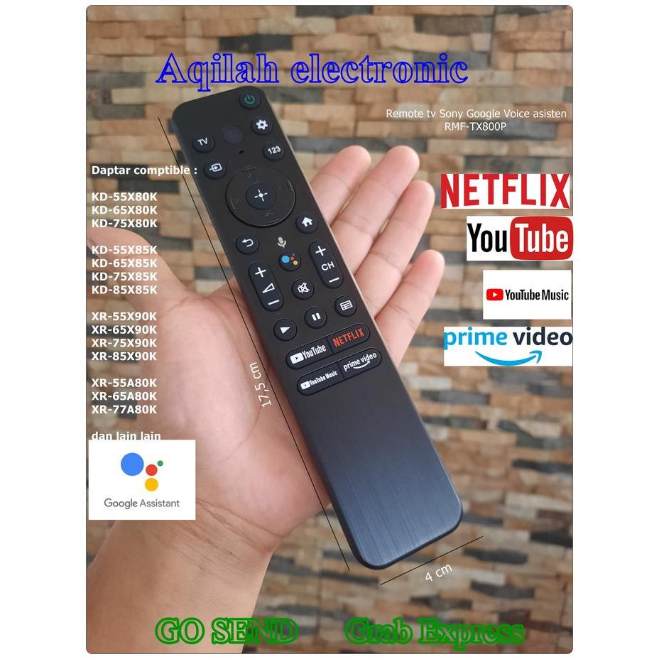 Sony remote tv voice untuk google tv voice RMF-TX800P Sony XR-55X90K KD-55X80K KD-65X85K