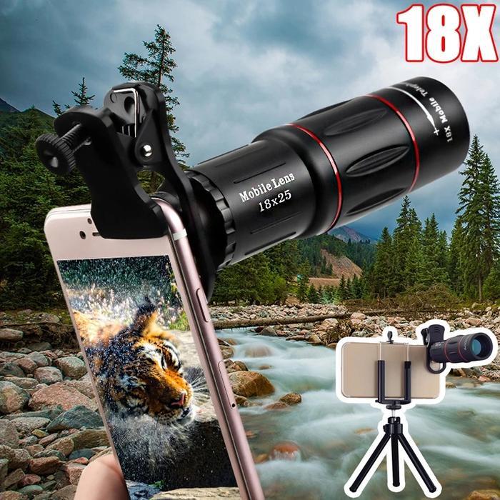 Apexel 18X Lensa Kamera Zoom Cam Lensa Tele Telezoom Lens Kamera