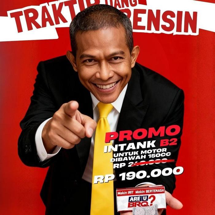 BRQ TRAKTIR UANG BENSIN B2 INTANK UNTUK MOTOR DIBAWAH 150CC