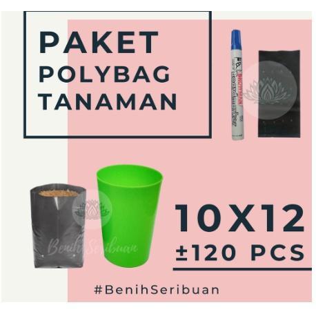 per Pack Polybag Tanaman Tebal -Paket Plastik Polibag 10x12 15x15 20x20 25x25 30x30 35x35 40x40