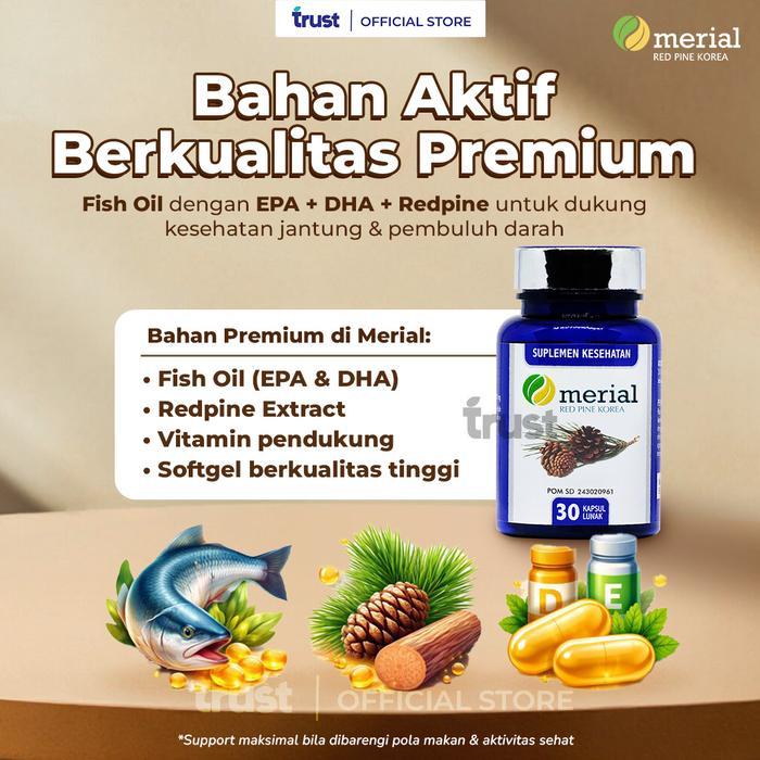 MERIAL RED PINE KOREA FISH OIL & HERBAL EXTRACT DAILY WELLNESS SUPPORT
