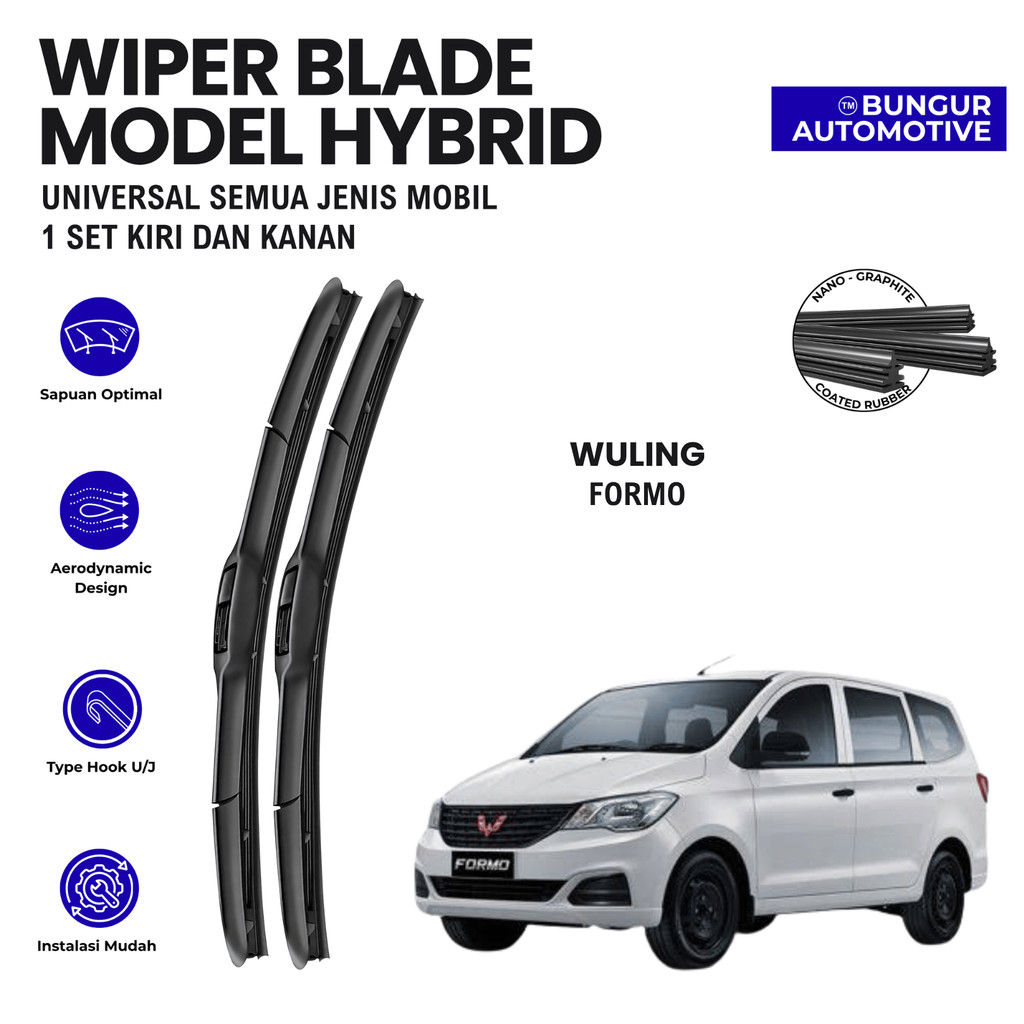 Wiper Wuling Formo Hybrid Kaca Depan Mobil