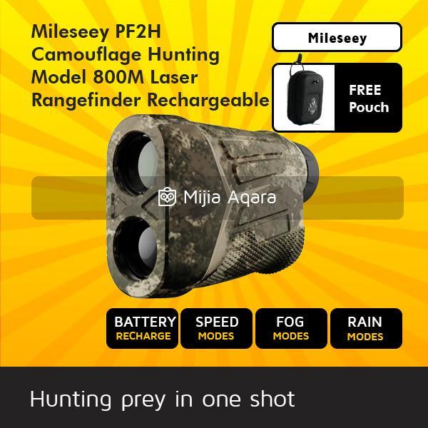 Mileseey PF2H PF210H Camouflage 800M Hunting Berburu Archery Laser Rangefinder Waterproof