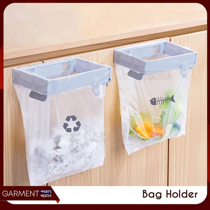 Penjepit Kantong Plastik Sampah Dapur Kamar Mandi Pembuangan Praktis Tempel Laci Dinding Serbaguna