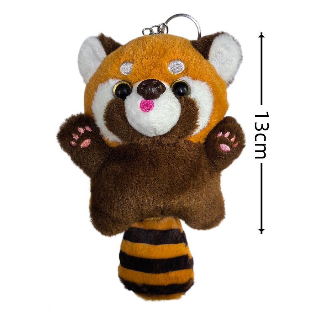 Cute Cartoon Red Panda Plush Toy Pendant Little Raccoon Doll Doll Playground Raccoon Stuffed