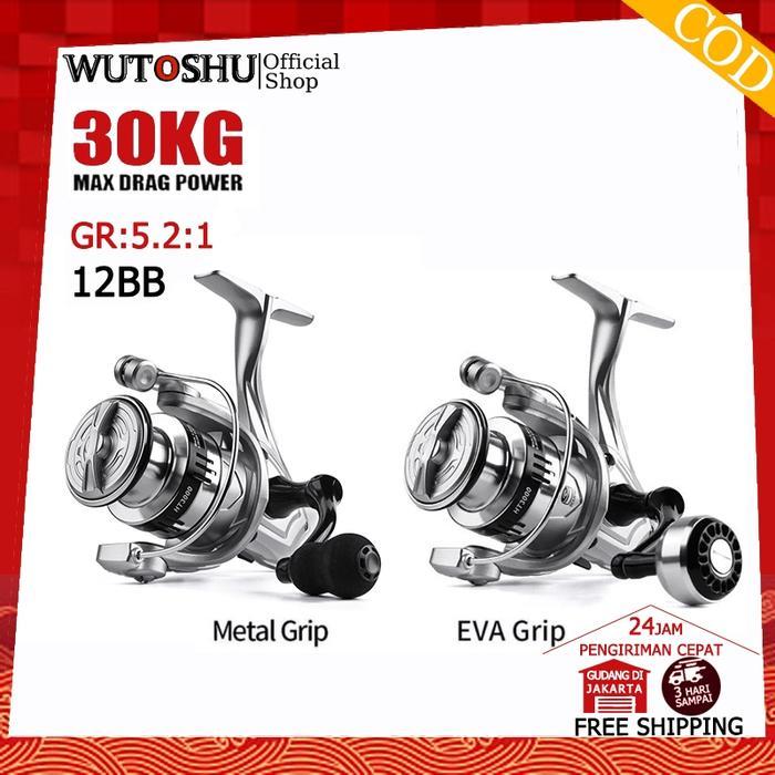 QUALITY COD Reel Pancing 100KG Fishing Reel HT500-7000 handle Spinning Reel Murah Kuat Metal Pancing