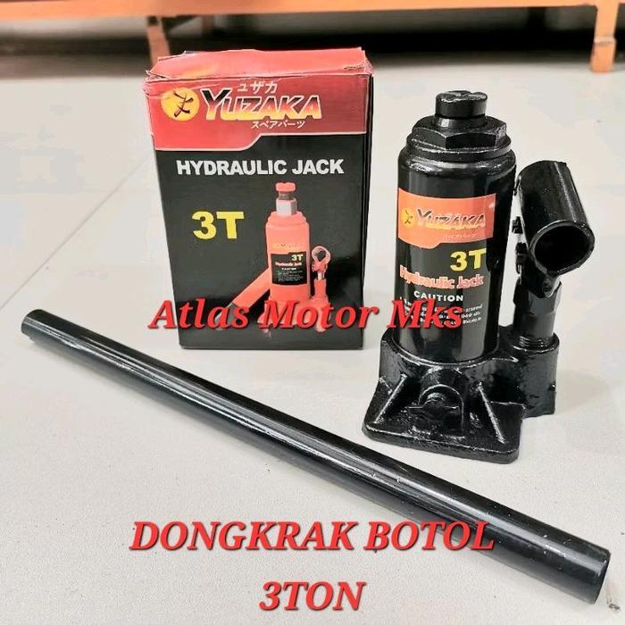 [1Pc][3Ton] Dongkrak Botol Hydraulic Jack Kapasitas 3Ton - Yuzaka 3Ton