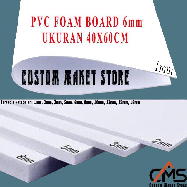 PVC BOARD / PVC FOAM BOARD 6MM 40X60CM