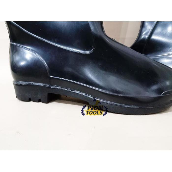 Frt Sepatu Boots Hitam Anti Banjir Safety Kerja Bangunan Sepatu Kebun Populer