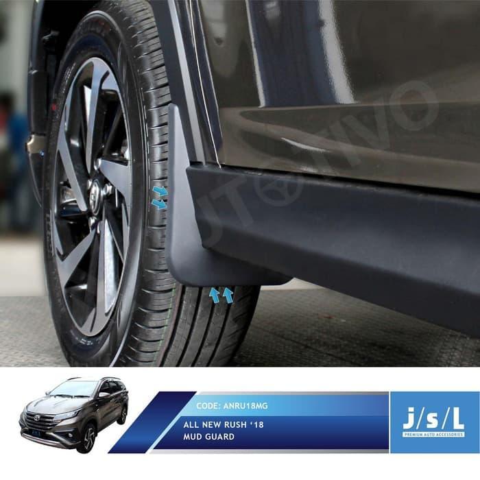"New" Mudguard Rush Terios 2018-2025 JSL Mud Guard Aksesoris Mobil Pelindung Lumpur