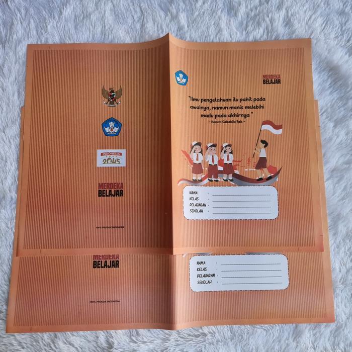 "New" samak / sampul buku tulis cokelat tebal dan mengkilap / isi 15,20,25/pcs.
