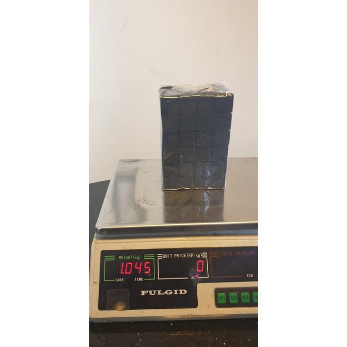 "New" Arang Briket Batok Kelapa 1kg Kotak Super Premium Shisha BBQ