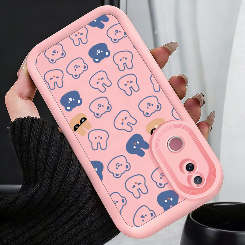 Casing Hp untuk VIVO V50 5G V50E 5G Case Little bunny fully stamped Kasing silikon Cesing Softcase b