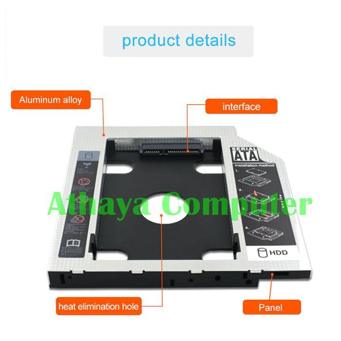 TERLARIS SSD HDD Caddy Lenovo Ideapad 320 330 520 Slim