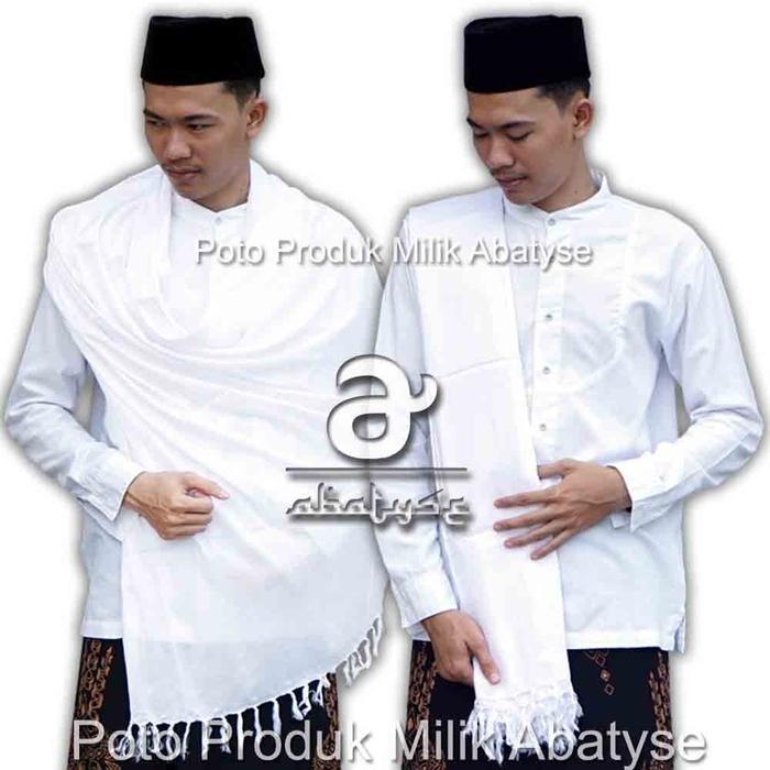 Sorban Rida Putih Polos Panjang Rida Solo Rayon Surban Habib