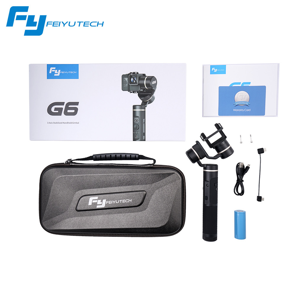 Hot Feiyutech Feiyu G6 Splash Proof 3-axis Handheld Gimbal for Gopro HERO5 6 Action Camera