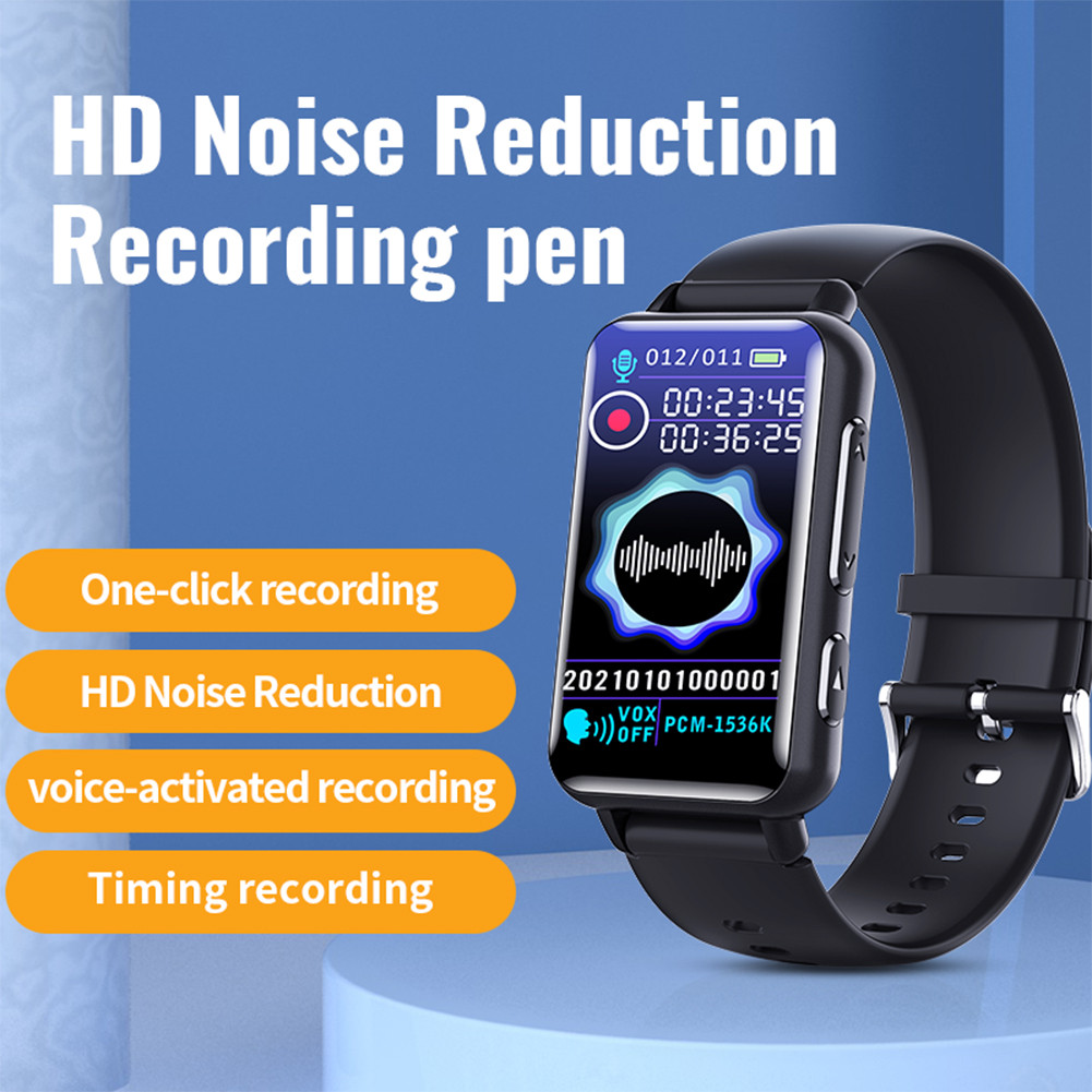 Digital Voice Recorder Multi Language Voice Activated Recorder with Headset HD MP3 Voice Recorder
