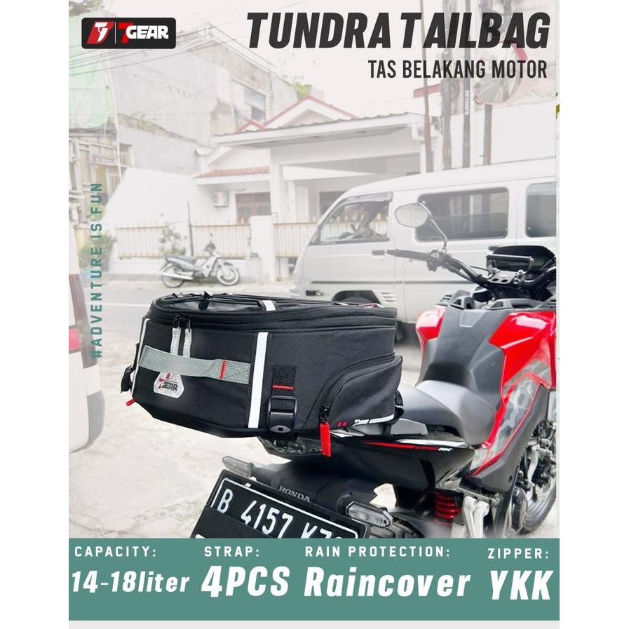 7Gear Tundra Tailbag Tas Motor Seatbag Tailbag 7Gear Tundra Kapasitas 14-18 Liter Tas Motor Seatbag