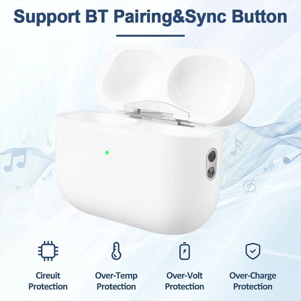 Charger Case Replacement For Airpods Pro 3 Wireless Earbuds Charging Case Wired & Wireless Charging