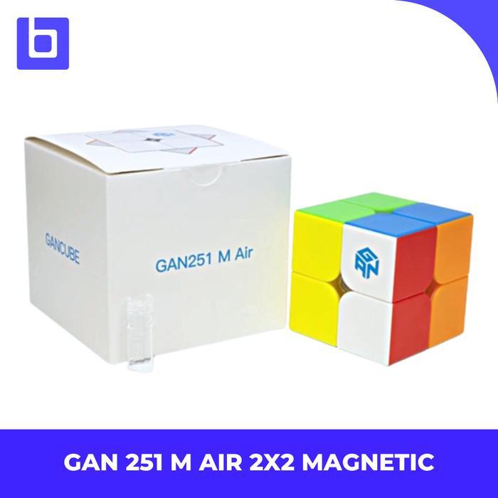 Cube 2x2 GAN 251 M Air Magnetic cube 2x2 Stickerless Original