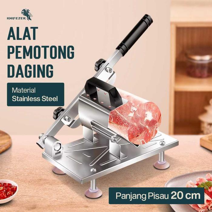 Pemotong Daging Beku Alat Pemotong Daging Beku Iris Tipis Meat Slicer Potong Buah Vegetables Beku Ir