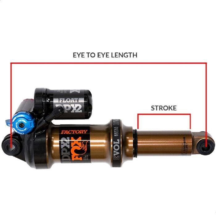 New Fox Float Dpx2 Fs Eye To Eye 200Mm / 7.875" Evol Lv 3-Pos Adj Kashima Air Rear Shock Sepeda Mtb