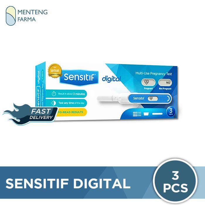Promo Sensitif Digital Multi Use Pregnancy Test Isi 3 Pcs - Testpack Digital Terlaris