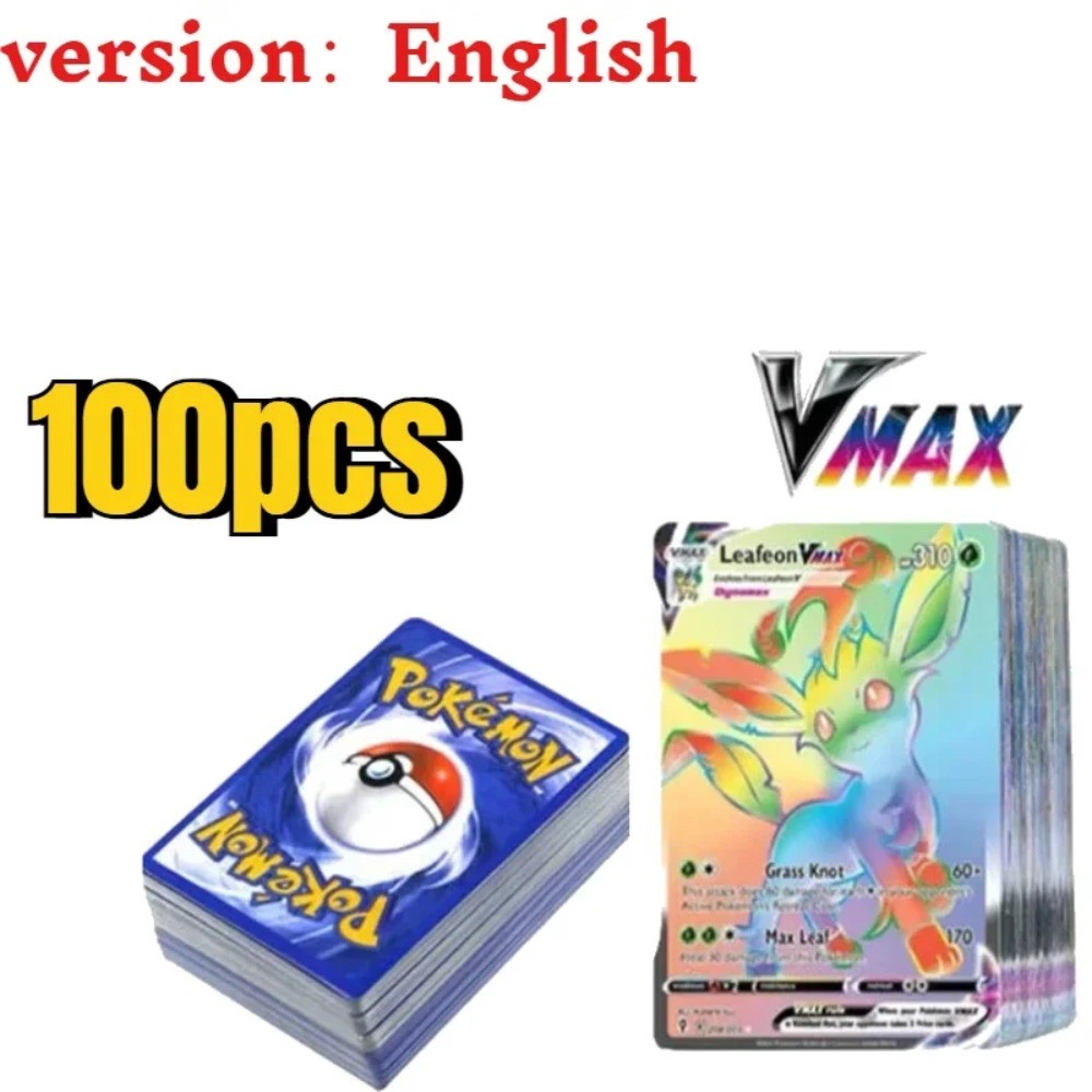 English Pokemon Cards V Vstar Vmax GX Limited Shiny Rainbow Arceus Pikachu Charizard Holographic