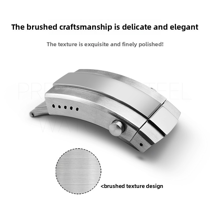 For Breitling Buckle Super Ocean Avenger Rubber Silicone Watchband Strap Stainless steel Folding