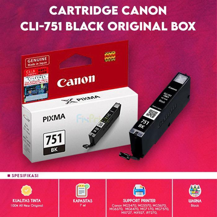 CARTRIDGE TINTA PGI750 CLI751 PRINTER IX6770 MG5570 IP7270