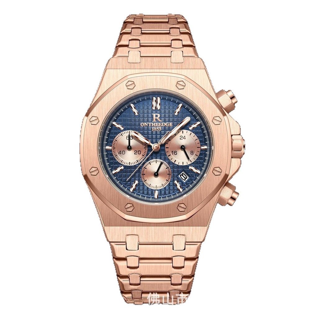 ONTHEEDGE* brand multi-functional new men's watch waterproof luminous quartz watch popular